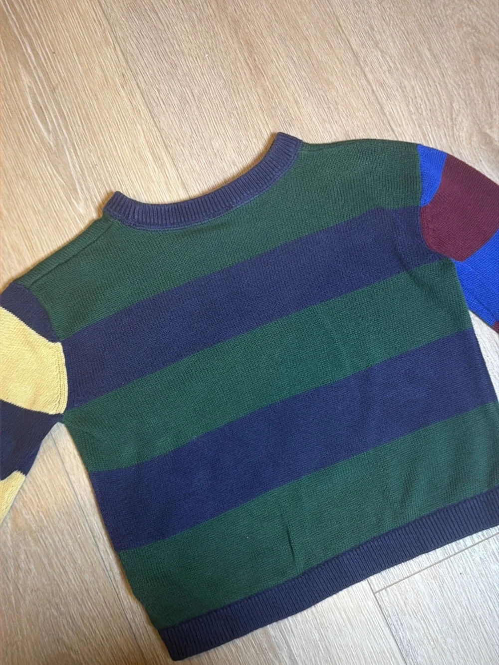 Baby Gap Brannan Bear Striped Knit Sweater 12–18M Colorblock